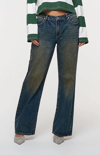 ABRAND Kiri 99 Low Rise Baggy Jeans