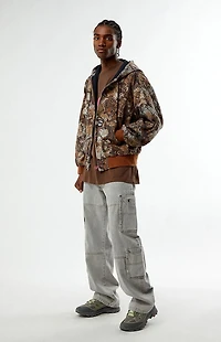Obey Camo Glen Hooded Zip Up Jacket