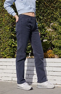 John Galt Navy Corduroy Straight Leg Pants