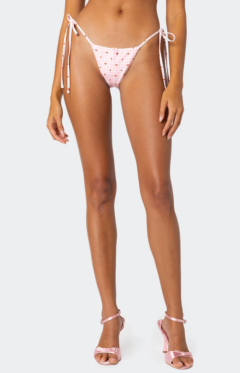 Edikted Picnic String Bikini Bottom