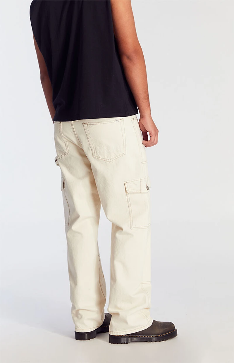 Pacsun Dylan Baggy Jeans Cowboy Cargo Cream