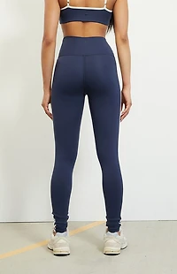PAC 1980 WHISPER Active Navy Side Tracked Yoga Pants
