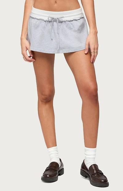 Edikted Tenney Contrast Flared Mini Skort