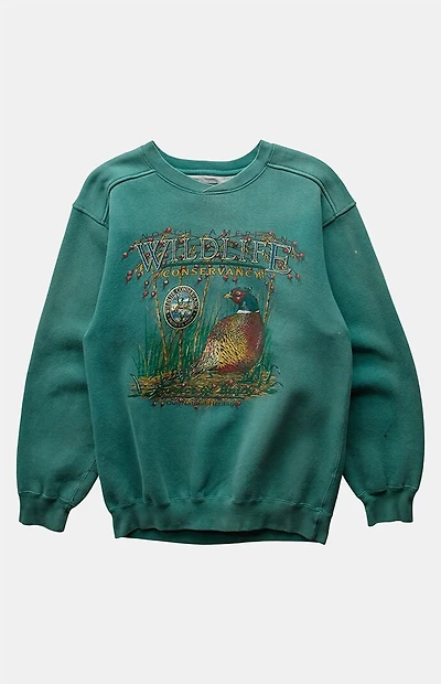 PS VINTAGE 90s Wildlife Conservation Crew Neck Sweatshirt