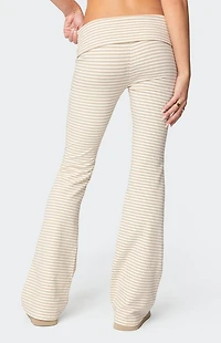 Edikted Kaeli Stripey Flared Leggings