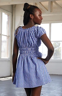Pacsun Kids Gingham Cotton Mini Dress