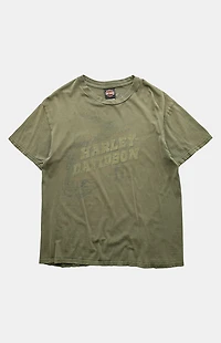 PS VINTAGE Olive 2000s Harley Davidson Graphic T-Shirt