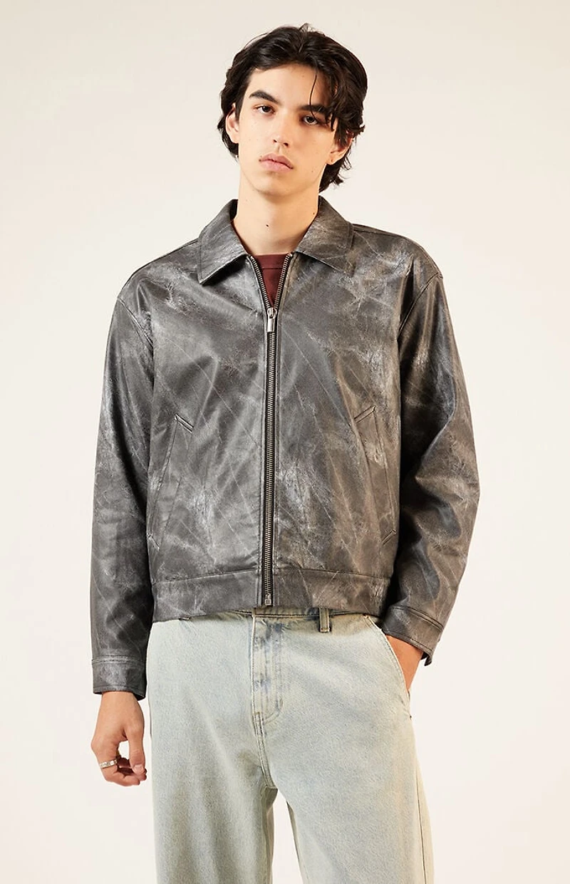 Pacsun Faux Leather Oversized Jacket