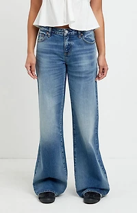 Pacsun Casey Low Rise Baggy Jeans Medium Indigo
