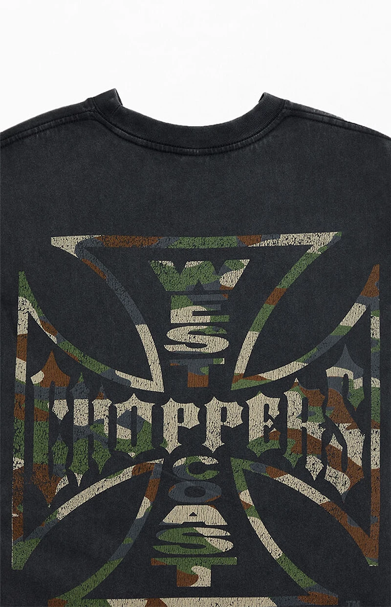 West Coast Choppers Camo Logo Border T-Shirt