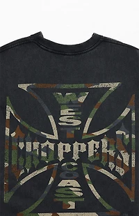 West Coast Choppers Camo Logo Border T-Shirt