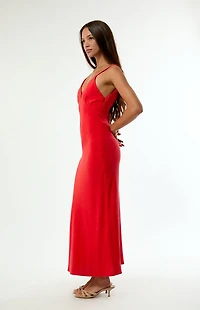 Rhythm Sunny Days Linen Bias Midi Dress