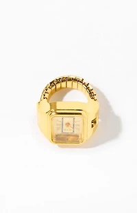 Pacsun Gold Rectangle Watch Ring