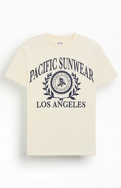 Pacsun Off White Pacific Sunwear Collegiate T-Shirt
