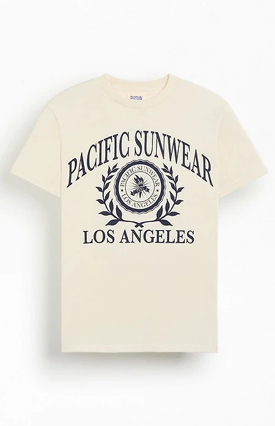 Pacsun Off White Pacific Sunwear Collegiate T-Shirt