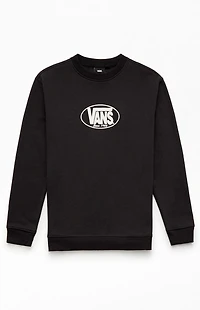 Vans Kids Black Classic Oval Crew Neck Sweatshirt