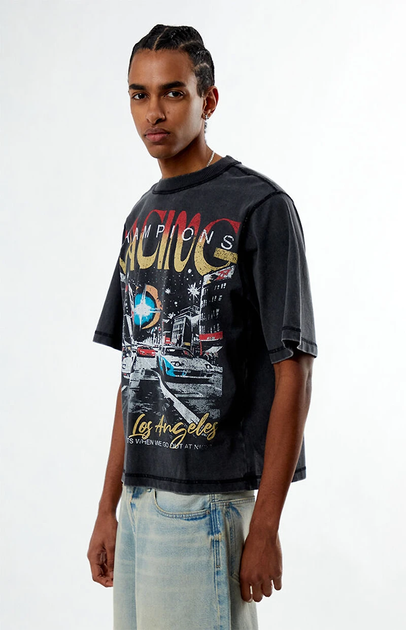 Pacsun LA Racing Cropped T-Shirt