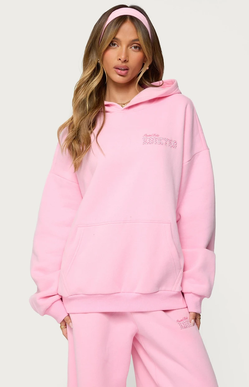 Edikted Pastel Edit Oversized Hoodie
