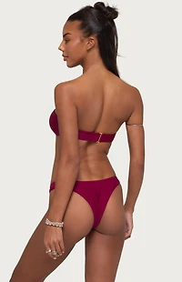 Edikted Silvey Bandeau Bikini Top