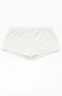 John Galt White Boxer Boyshorts