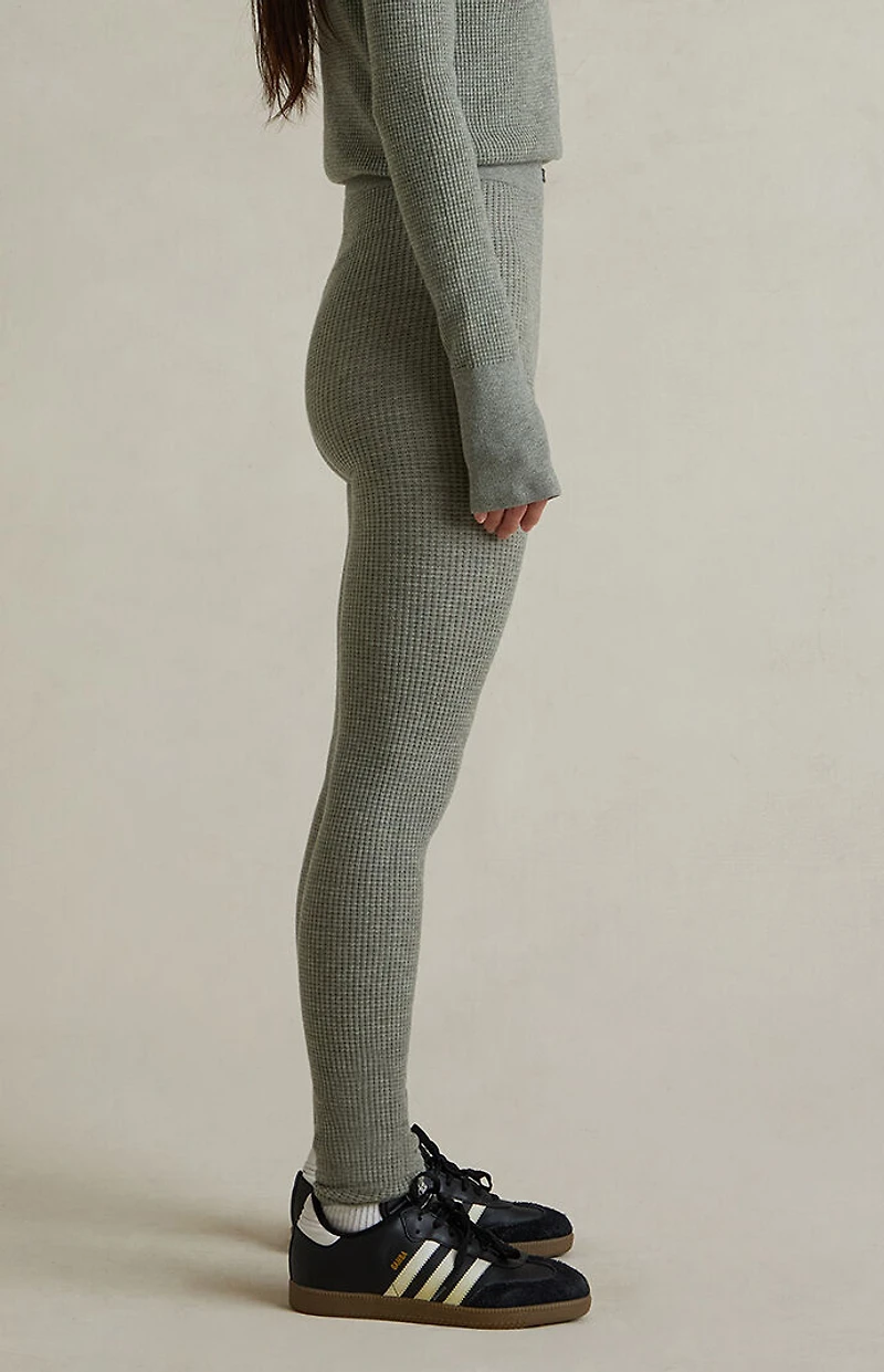 Fear of God ESSENTIALS Women's Concrete Heather Waffle Knit Leggings