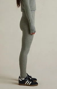 Fear of God ESSENTIALS Women's Concrete Heather Waffle Knit Leggings