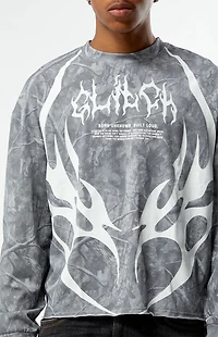 Pacsun Glitch Camo Cropped Long Sleeve T-Shirt