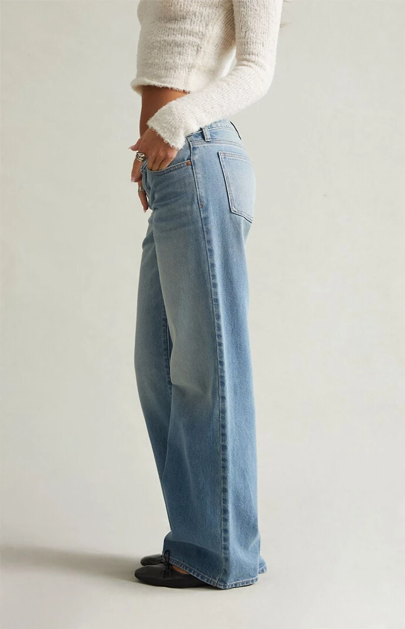 Pacsun Ultimate Low Rise Baggy Jeans Light Blue