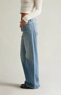 Pacsun Ultimate Low Rise Baggy Jeans Light Blue