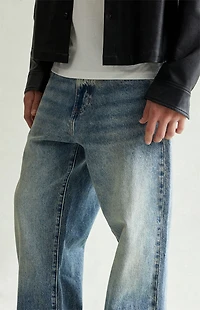 Pacsun Dylan Baggy Jeans Medium Blue Wash
