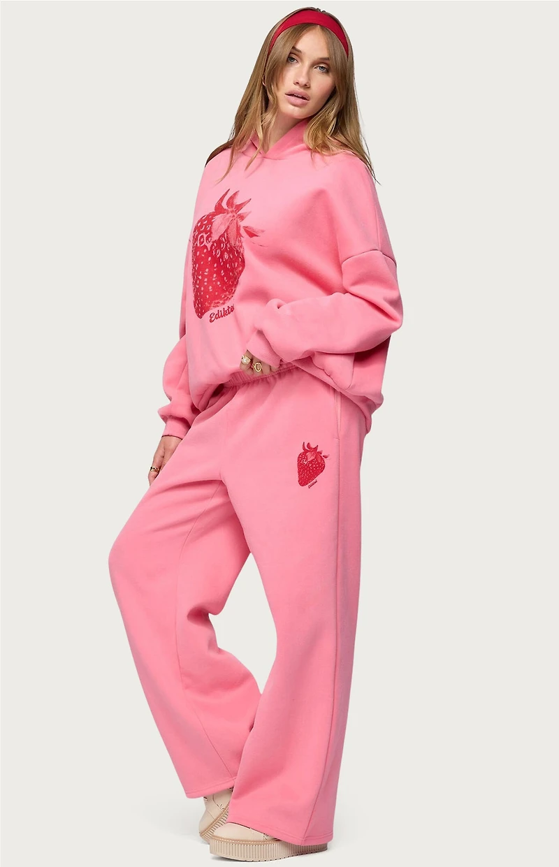 Edikted Strawberry Babe Sweatpants