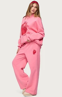 Edikted Strawberry Babe Sweatpants