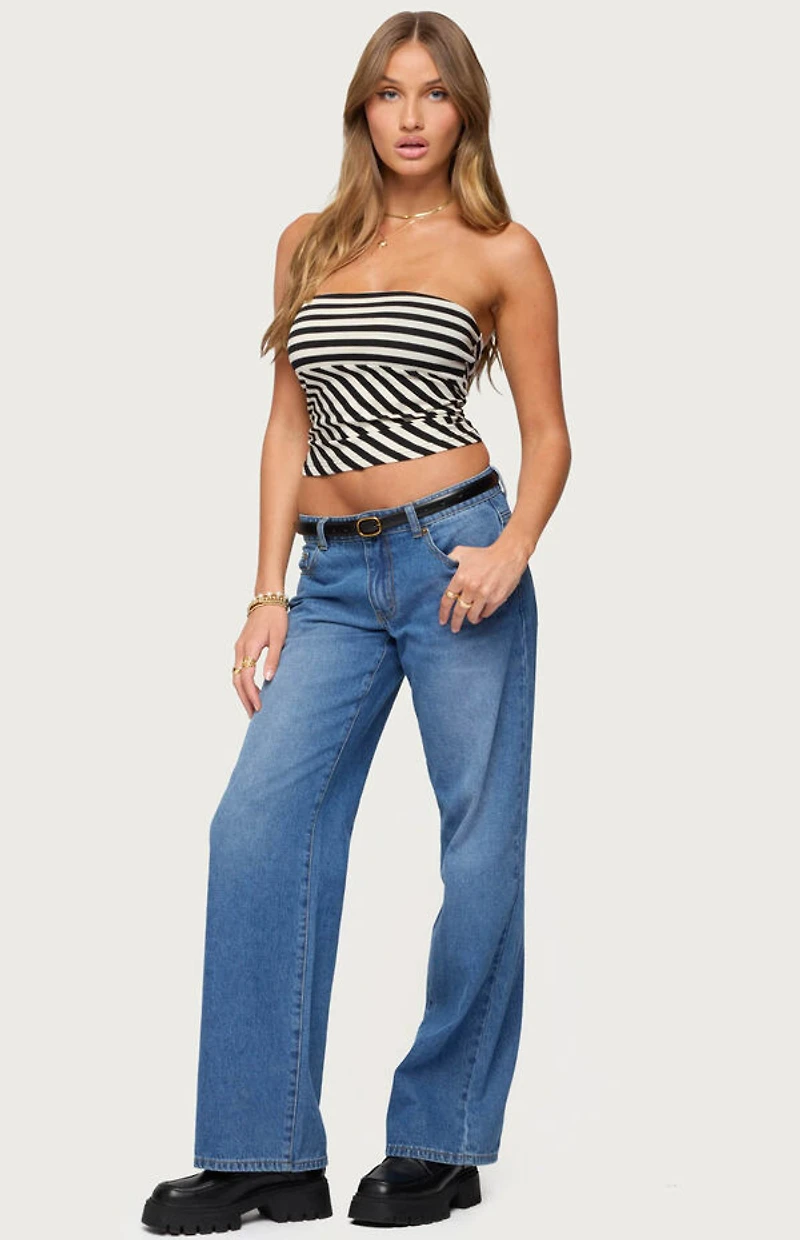 Edikted Betsana Striped Tube Top