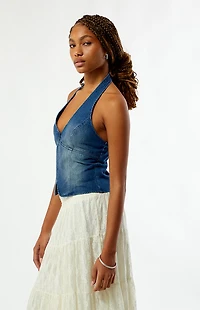 Your Favorite Ellie Denim Halter Vest