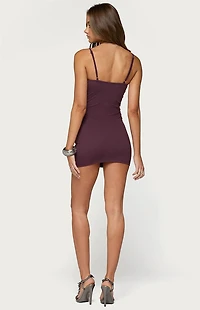 Edikted Onyx Abstract Cutout Mini Dress