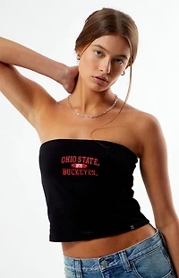 HYPE & VICE Ohio State Buckeyes Embroidered Tube Top