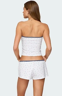 Edikted Stefi Floral Contrast Tube Top