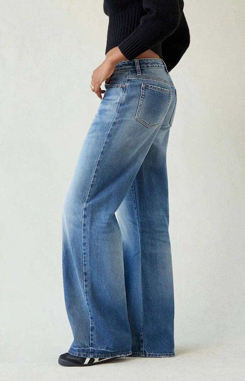 Pacsun Casey Low Rise Baggy Jeans Medium Indigo