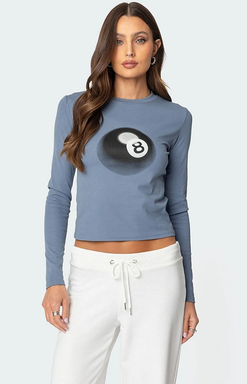 Edikted Magic 8 Long Sleeve T-Shirt