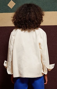 Pacsun Kids Off White Utility Jacket