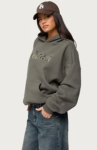 Edikted Camo Cutie Oversized Hoodie