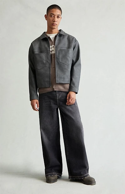 Pacsun Ryder Ultra Baggy Jeans Black Tinted