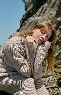 ANNAXPACSUN Whimsy Crew Neck Oversized Sweater