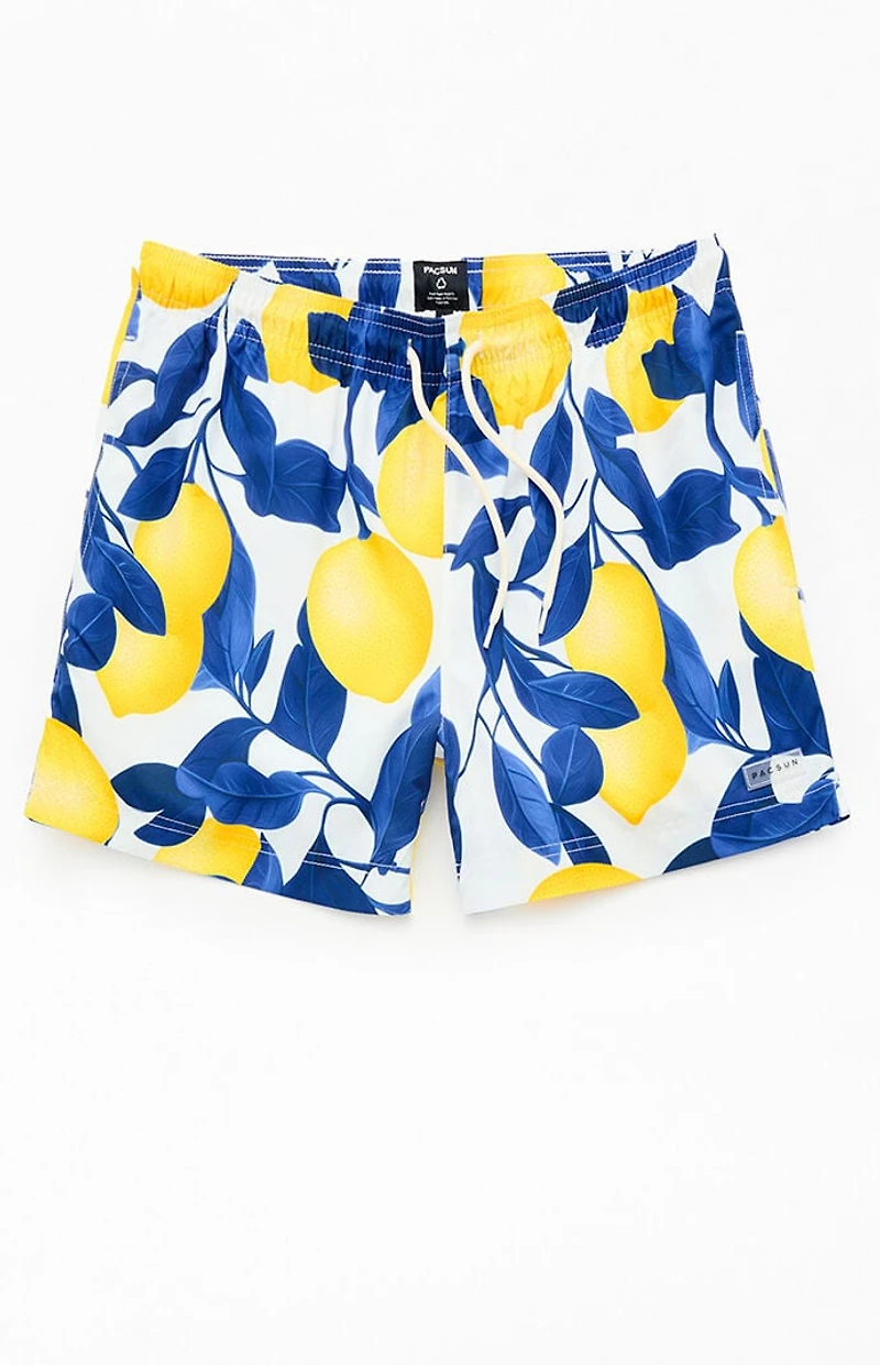 Pacsun Lemons Eco 4.5" Swim Trunks