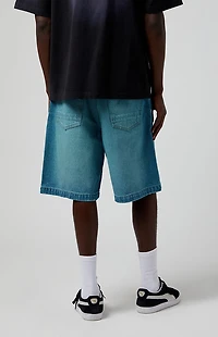 Pacsun Blue Tinted Extreme Baggy Denim Shorts