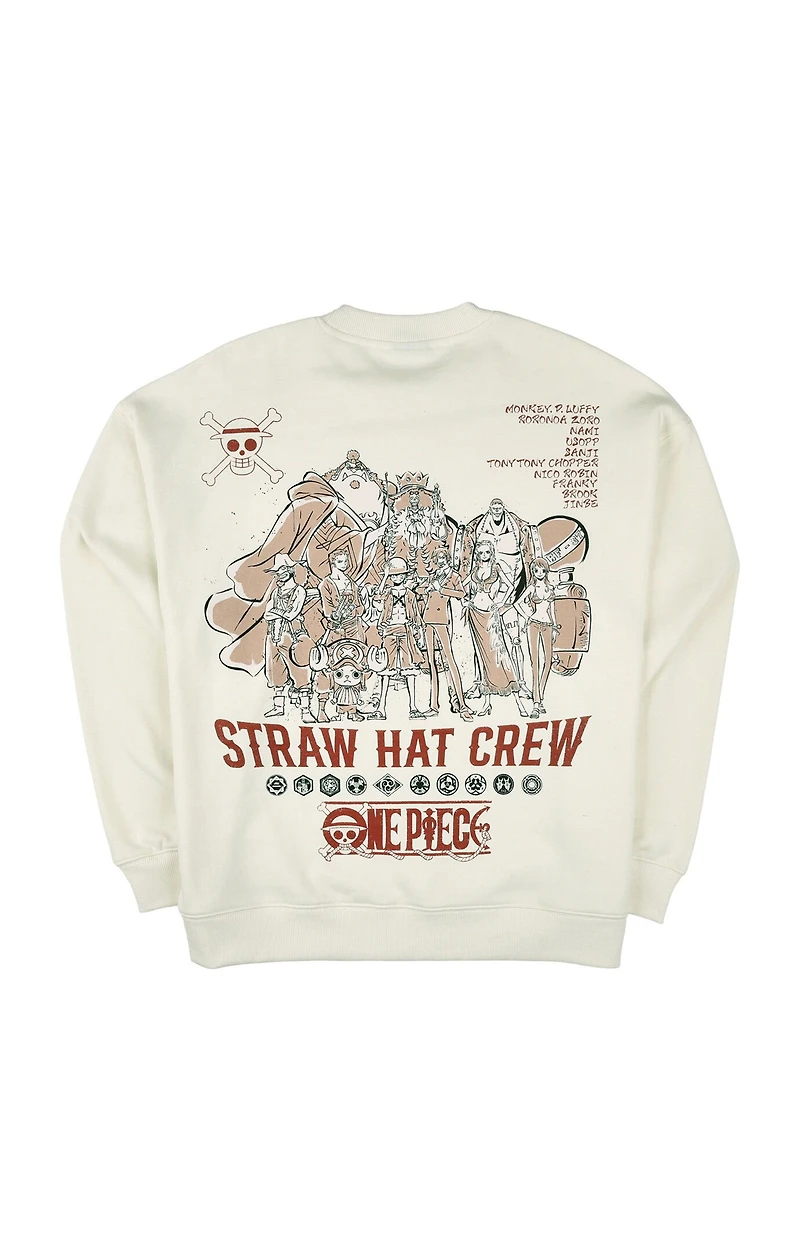 One Piece Crew Neck Sweatshirt