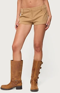 Edikted Kyler Corduroy Micro Shorts