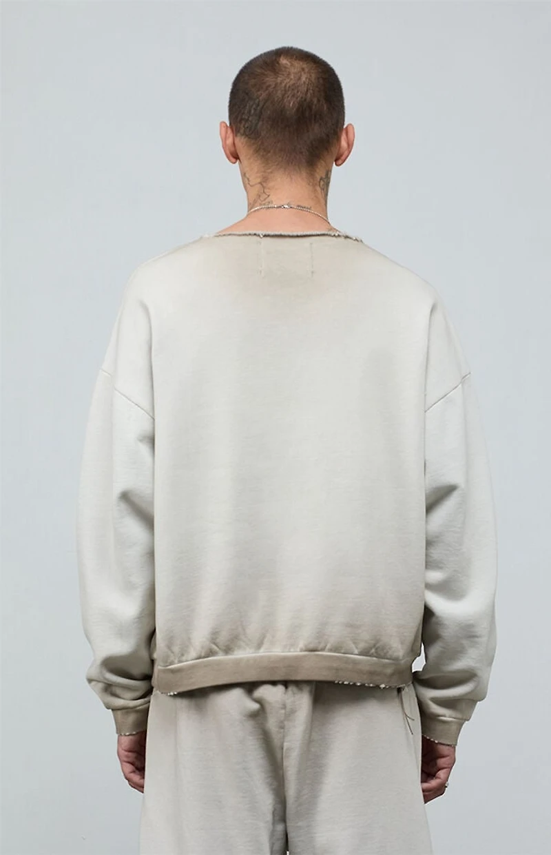 A.R.C. Khaki Vintage Wash Heavyweight Fleece Cutoff Sweatshirt