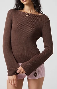 Beverly and Beck Chloe Bell Sleeve Sweater
