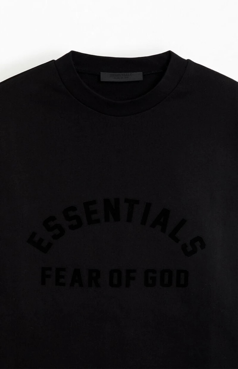 Fear of God ESSENTIALS Jet Black Long Sleeve T-Shirt